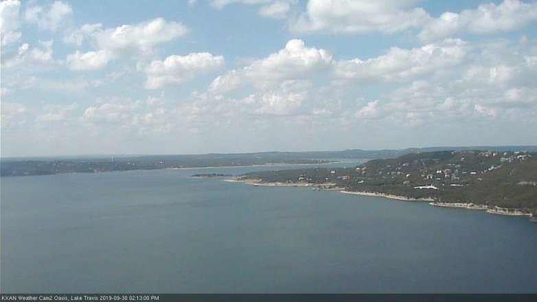 Lake Travis webcam, September 30, 2019 1:15 PM CT