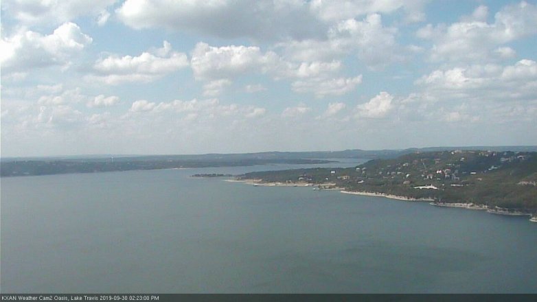 Lake Travis webcam, September 30, 2019 1:25 PM CT