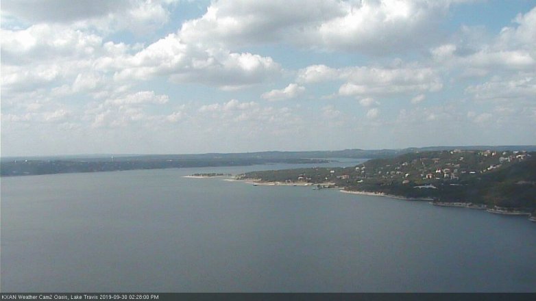 Lake Travis webcam, September 30, 2019 1:30 PM CT