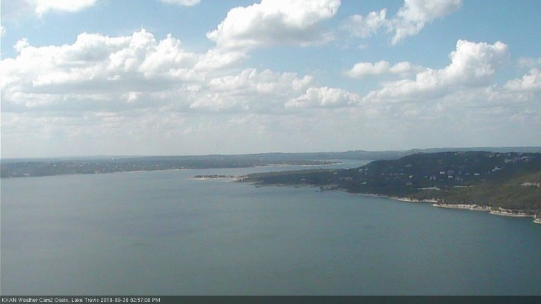 Lake Travis webcam, September 30, 2019 2:00 PM CT