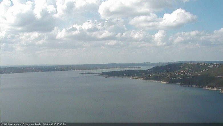 Lake Travis webcam, September 30, 2019 2:05 PM CT