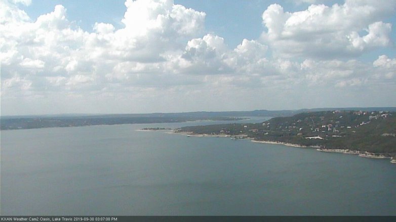 Lake Travis webcam, September 30, 2019 2:10 PM CT