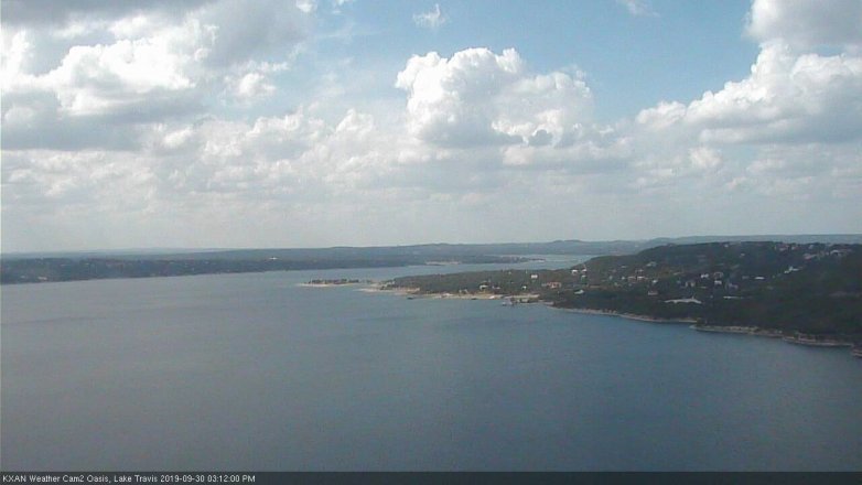 Lake Travis webcam, September 30, 2019 2:15 PM CT
