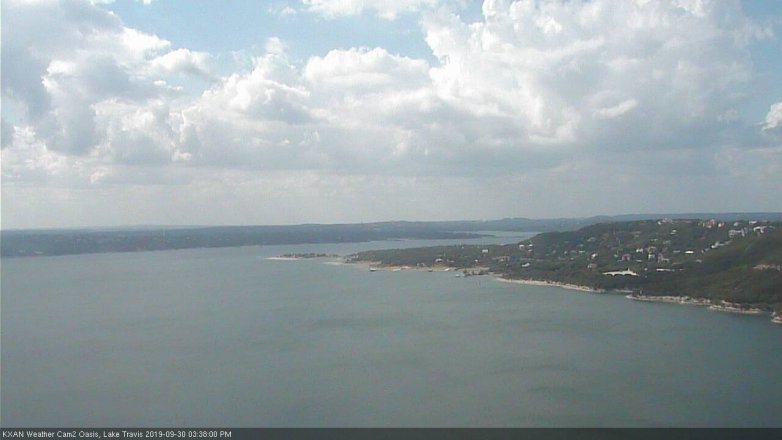 Lake Travis webcam, September 30, 2019 2:40 PM CT