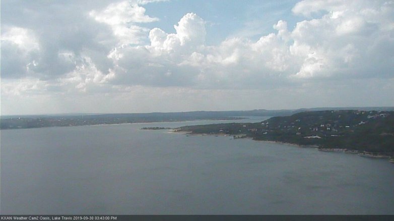 Lake Travis webcam, September 30, 2019 2:45 PM CT