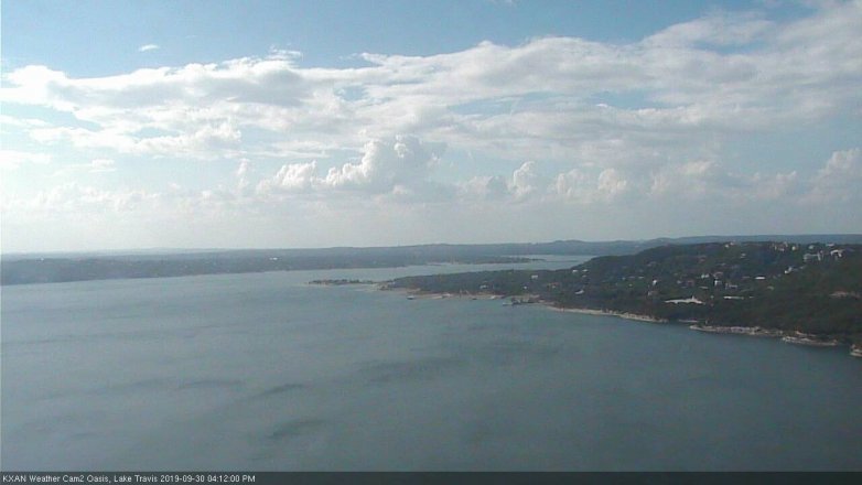 Lake Travis webcam, September 30, 2019 3:15 PM CT