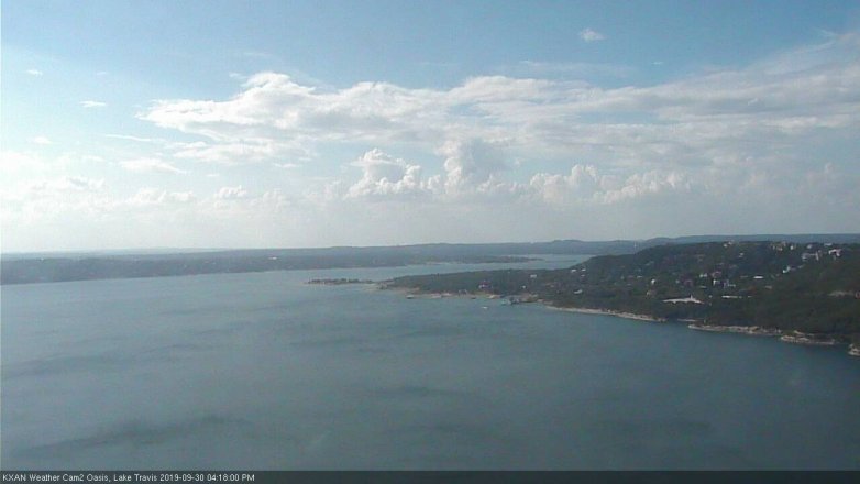 Lake Travis webcam, September 30, 2019 3:20 PM CT