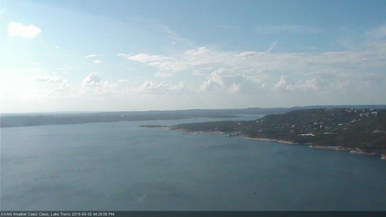 Lake Travis webcam, September 30, 2019 3:30 PM CT