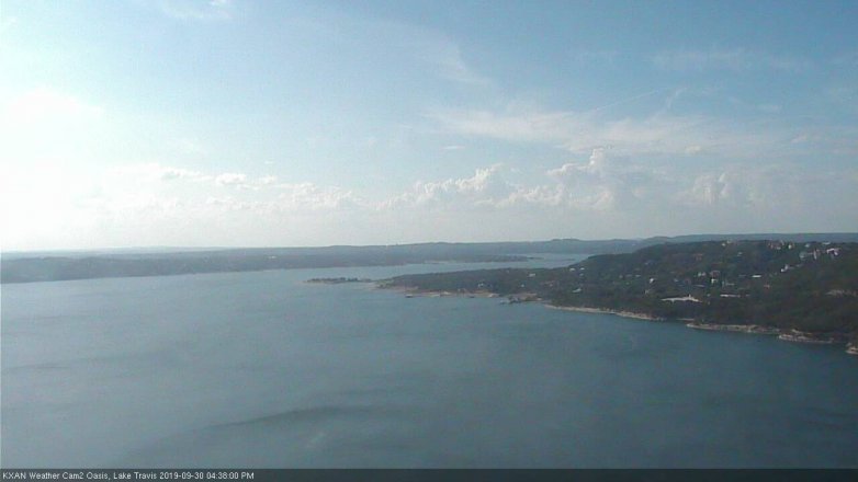 Lake Travis webcam, September 30, 2019 3:40 PM CT