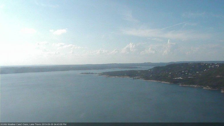 Lake Travis webcam, September 30, 2019 3:45 PM CT