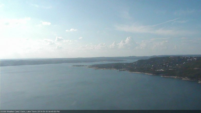 Lake Travis webcam, September 30, 2019 3:50 PM CT
