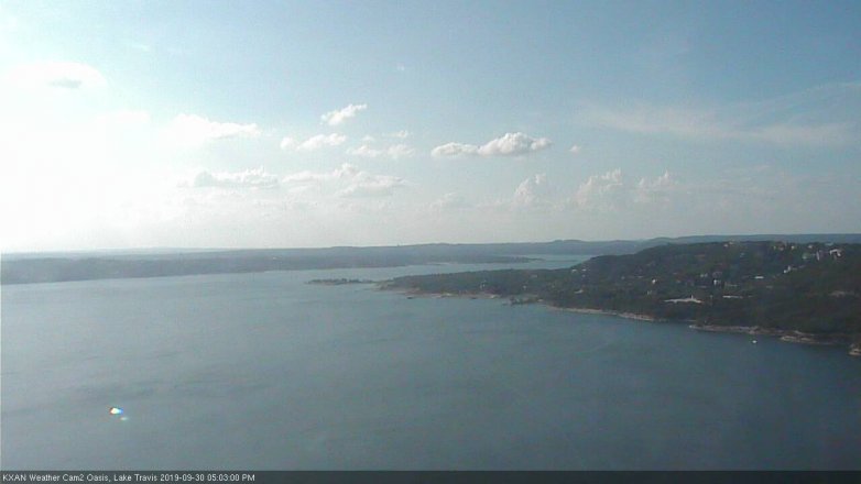 Lake Travis webcam, September 30, 2019 4:05 PM CT