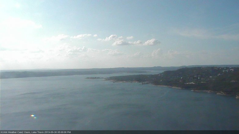 Lake Travis webcam, September 30, 2019 4:10 PM CT