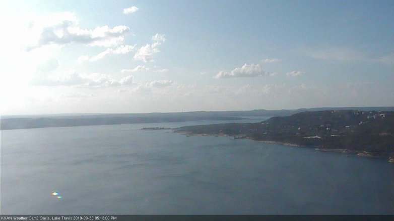 Lake Travis webcam, September 30, 2019 4:15 PM CT