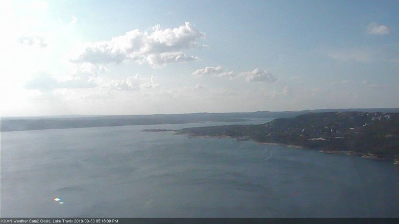 Lake Travis webcam, September 30, 2019 4:20 PM CT