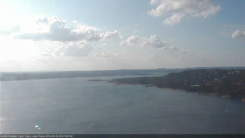 Lake Travis webcam, September 30, 2019 4:30 PM CT