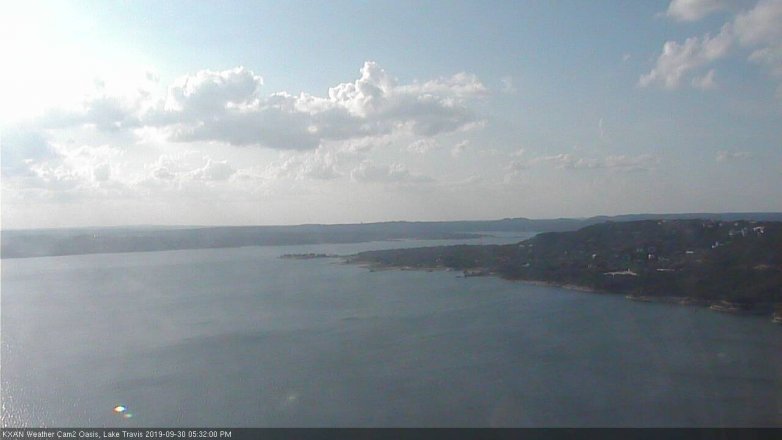 Lake Travis webcam, September 30, 2019 4:35 PM CT