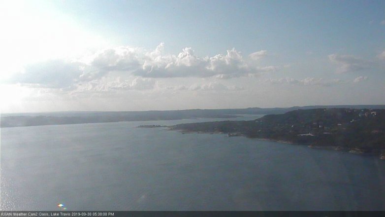 Lake Travis webcam, September 30, 2019 4:40 PM CT