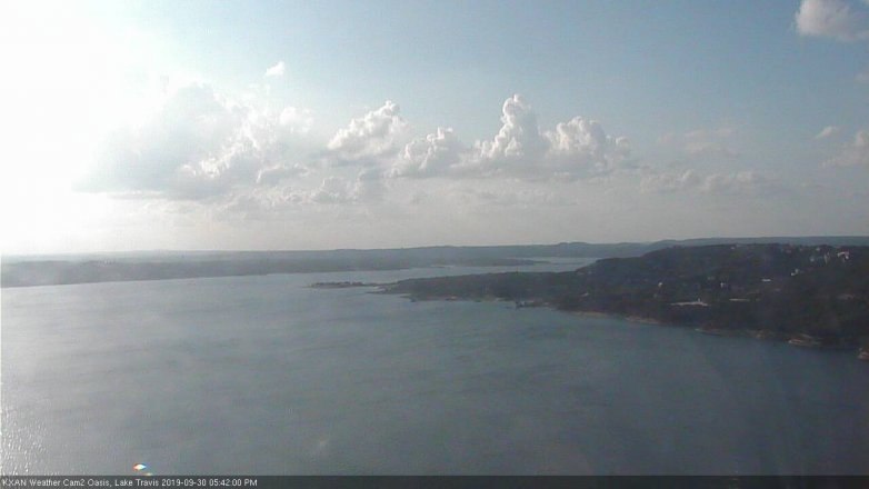 Lake Travis webcam, September 30, 2019 4:45 PM CT
