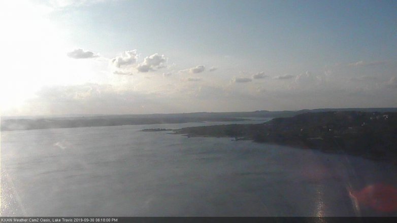 Lake Travis webcam, September 30, 2019 5:20 PM CT