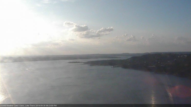Lake Travis webcam, September 30, 2019 5:25 PM CT