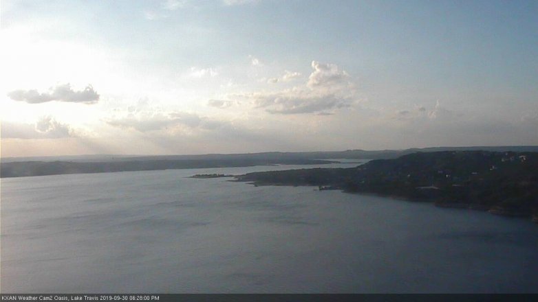 Lake Travis webcam, September 30, 2019 5:30 PM CT