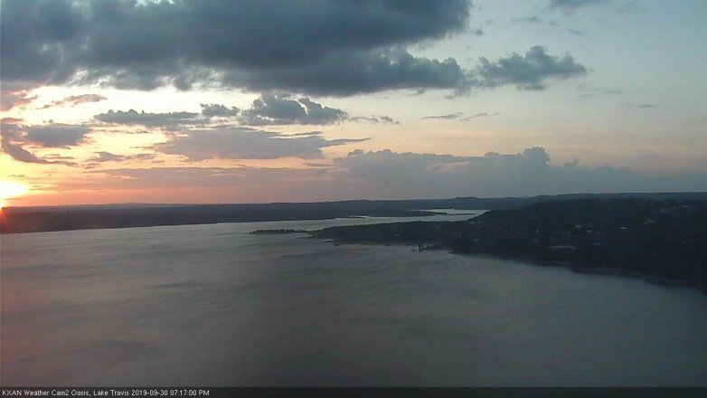 Lake Travis webcam, September 30, 2019 6:20 PM CT