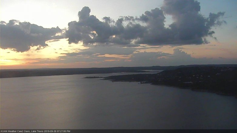 Lake Travis webcam, September 30, 2019 6:30 PM CT