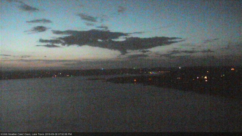 Lake Travis webcam, September 30, 2019 6:55 PM CT