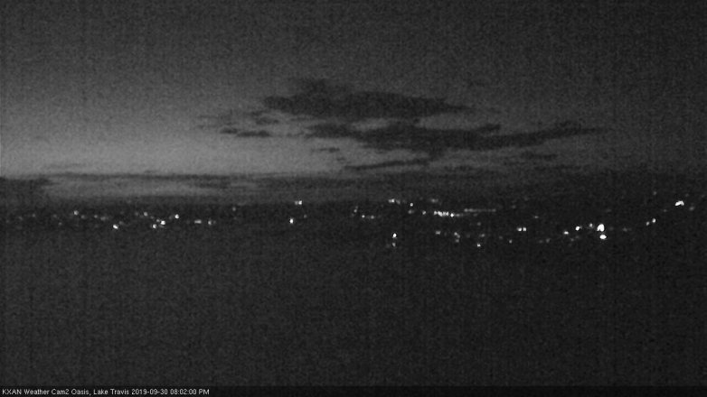 Lake Travis webcam, September 30, 2019 7:05 PM CT