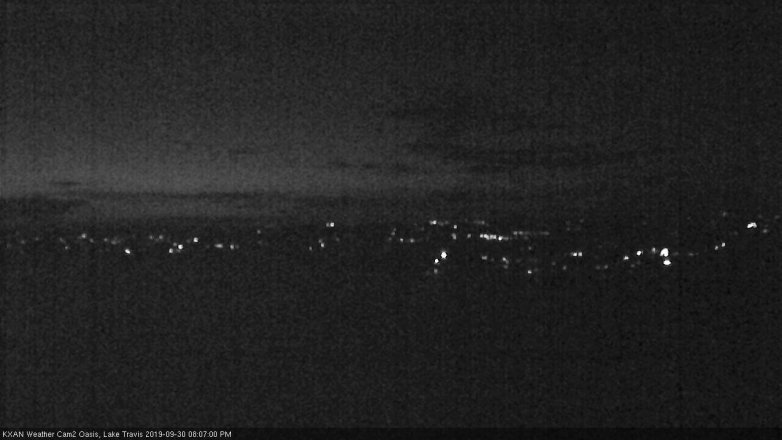 Lake Travis webcam, September 30, 2019 7:10 PM CT