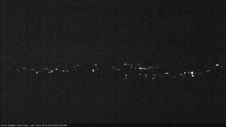 Lake Travis webcam, September 30, 2019 7:20 PM CT