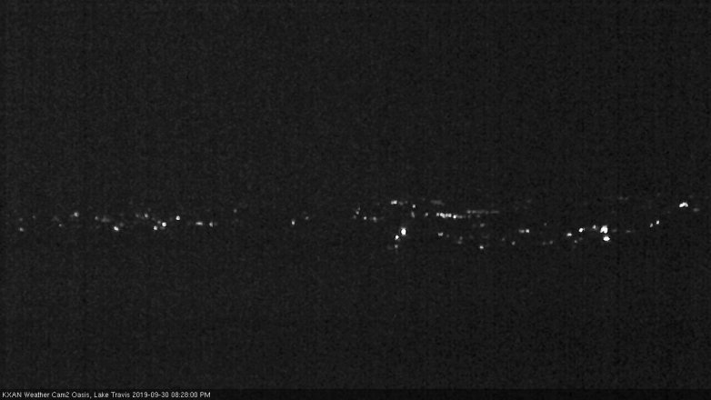 Lake Travis webcam, September 30, 2019 7:30 PM CT