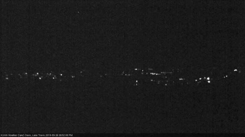 Lake Travis webcam, September 30, 2019 7:55 PM CT