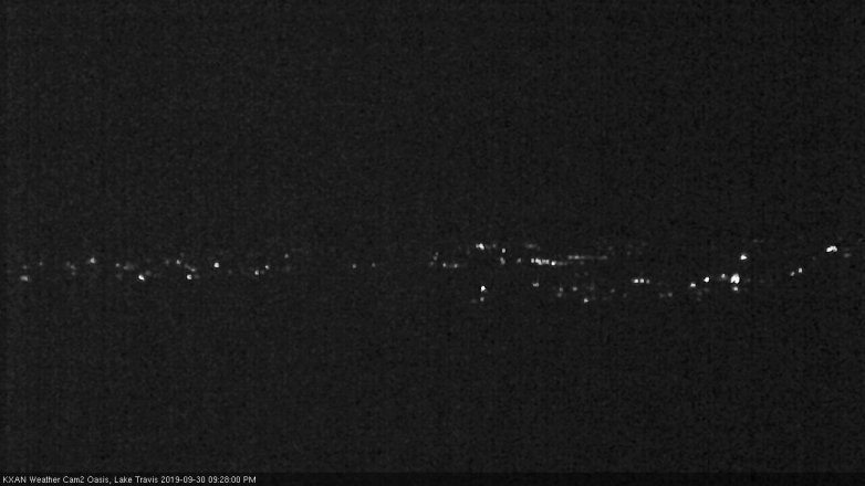Lake Travis webcam, September 30, 2019 8:30 PM CT