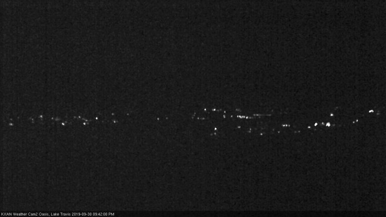 Lake Travis webcam, September 30, 2019 8:45 PM CT