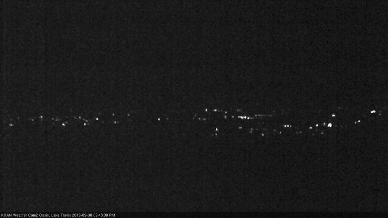 Lake Travis webcam, September 30, 2019 8:50 PM CT