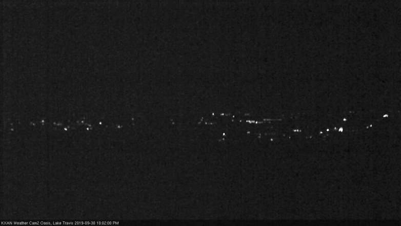 Lake Travis webcam, September 30, 2019 9:05 PM CT