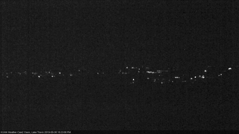 Lake Travis webcam, September 30, 2019 9:25 PM CT