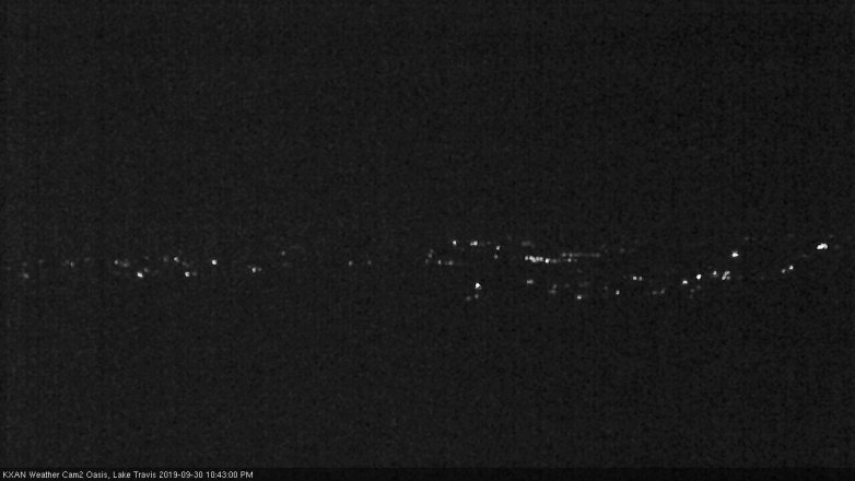 Lake Travis webcam, September 30, 2019 9:45 PM CT