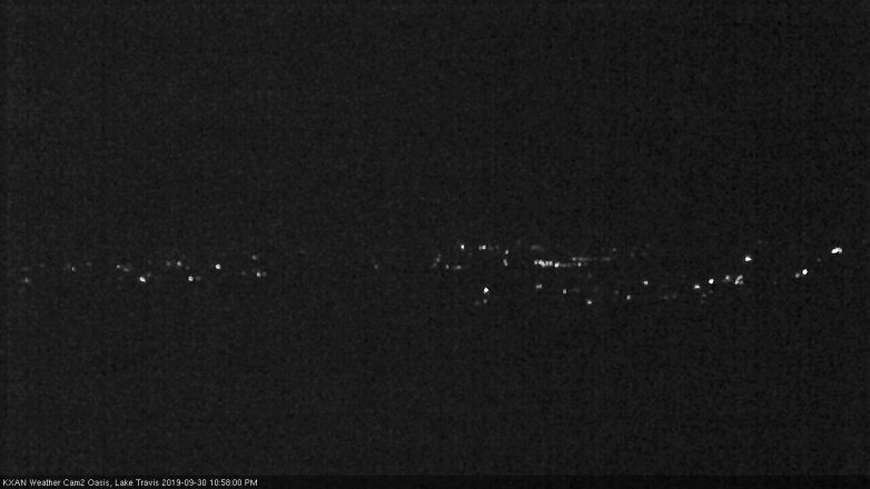 Lake Travis webcam, September 30, 2019 10:00 PM CT