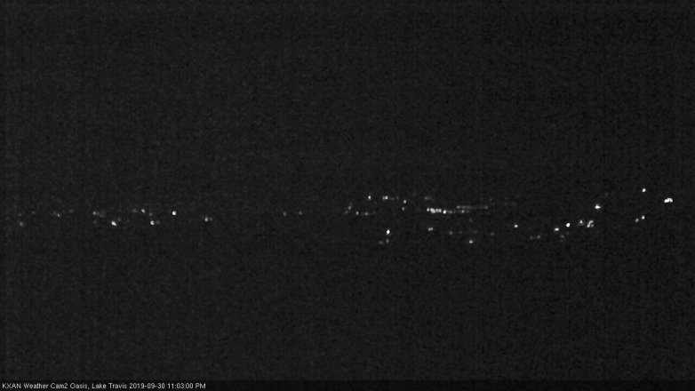 Lake Travis webcam, September 30, 2019 10:05 PM CT