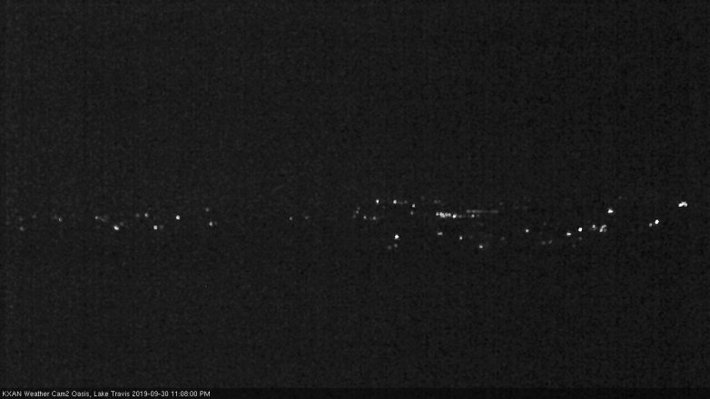 Lake Travis webcam, September 30, 2019 10:10 PM CT