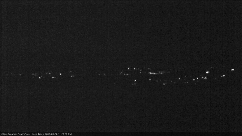 Lake Travis webcam, September 30, 2019 10:30 PM CT
