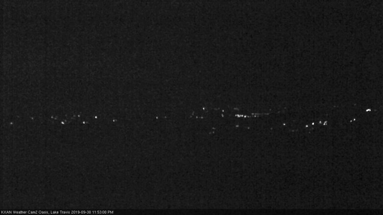 Lake Travis webcam, September 30, 2019 10:55 PM CT