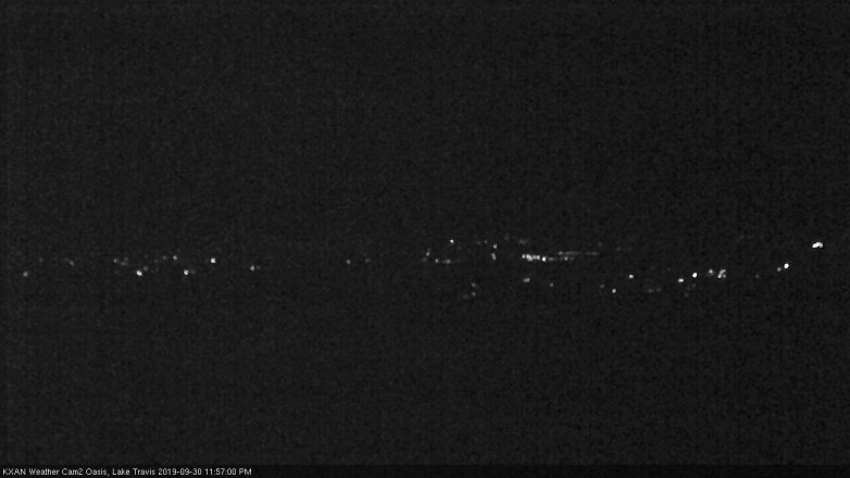 Lake Travis webcam, September 30, 2019 11:00 PM CT