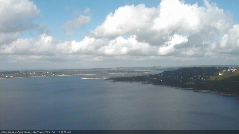Lake Travis webcam, October 1, 2019 9:10 AM CT