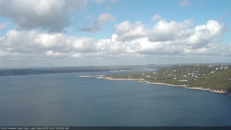 Lake Travis webcam, October 1, 2019 9:20 AM CT