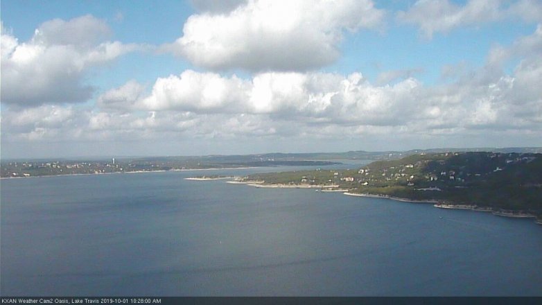 Lake Travis webcam, October 1, 2019 9:30 AM CT