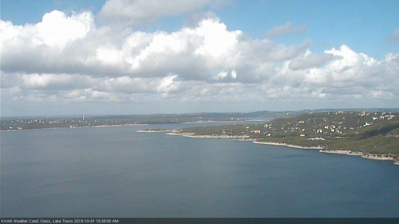 Lake Travis webcam, October 1, 2019 9:40 AM CT